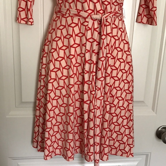 Stitch Fix Geo Cube Faux Wrap Dress - Picture 3 of 7
